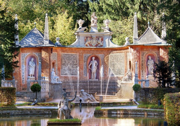     Trick Fountains at Hellbrunn Palace 