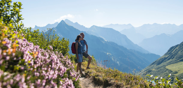     Hiking in the Großes Walsertal valley 