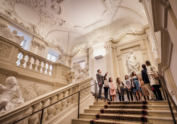     Liechtenstein City Palace - Staircase / Liechtenstein City Palace
