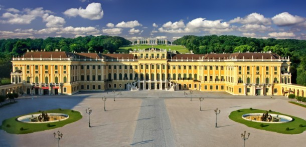                         View to Schönbrunn Palace and the Gloriette                     