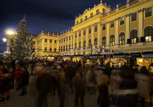 Mercado de Natal no Palácio Schönbrunn 