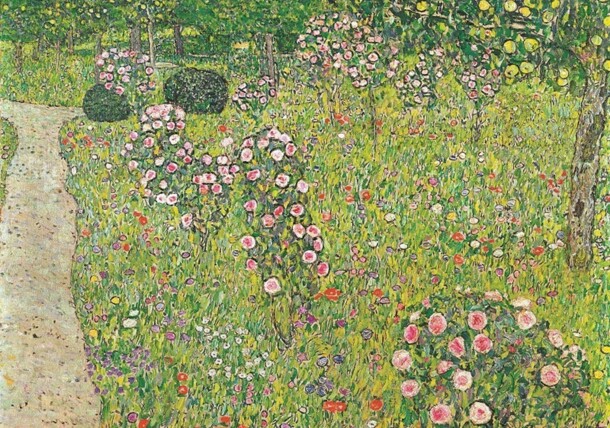     Sad z różami Gustav Klimt 1912 