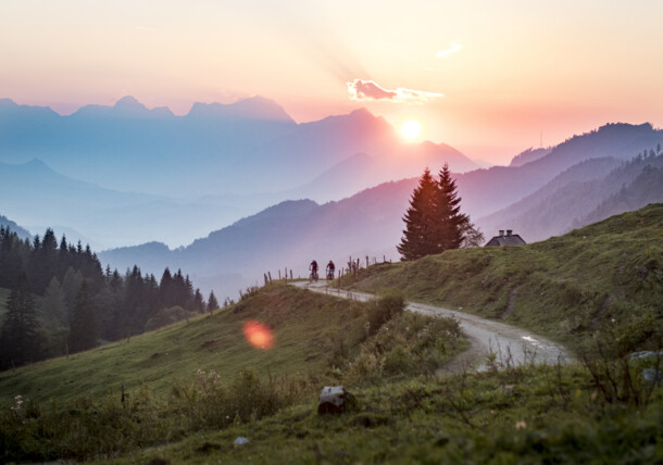     Mountain biking in the Kalkalpen National Park in Upper Austria / Nationalpark Kalkalpen