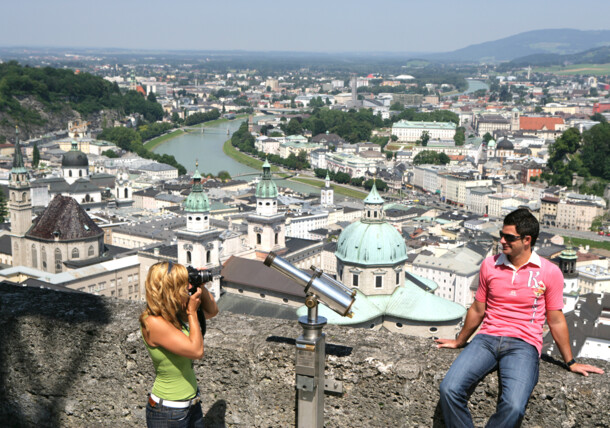     Panoramic view across Salzburg 