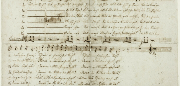     Autograph of the song "Silent Night" 