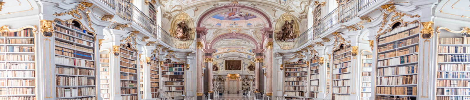     The world largest monastic library at Admont Abbey in Admont in Styria 