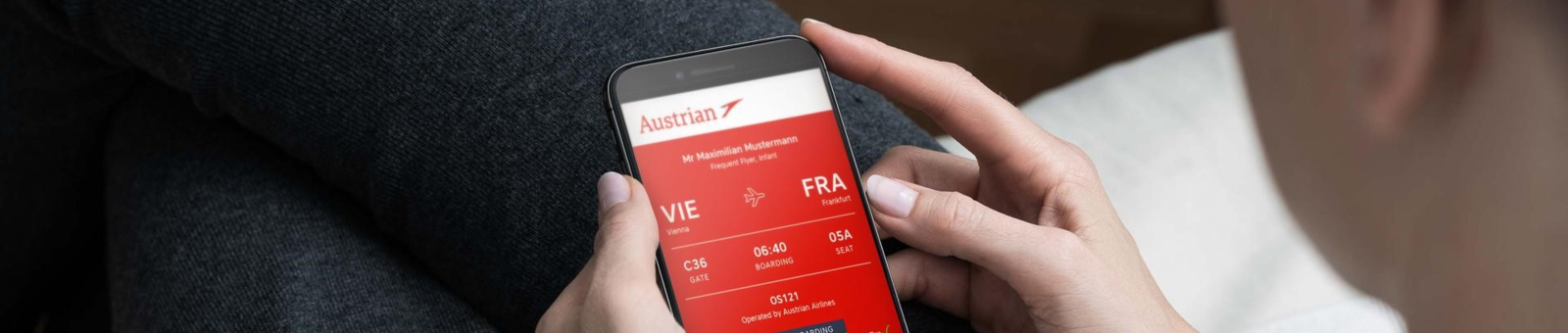 Online Check in bei der Austrian Airlines 