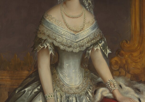     Empress Elisabeth (1837-1898) in a light blue dress - Kunsthistorisches Museum Vienna, Gemäldegalerie / Kunsthistorisches Museum Wien