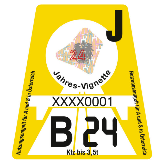 Vignette - Austria's Motorway Toll Sticker